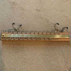 Vintage Tie Belt Wall Mount Rack Holds 24 Made In USA